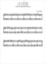 Téléchargez l'arrangement pour piano de la partition de La chêvre en PDF
